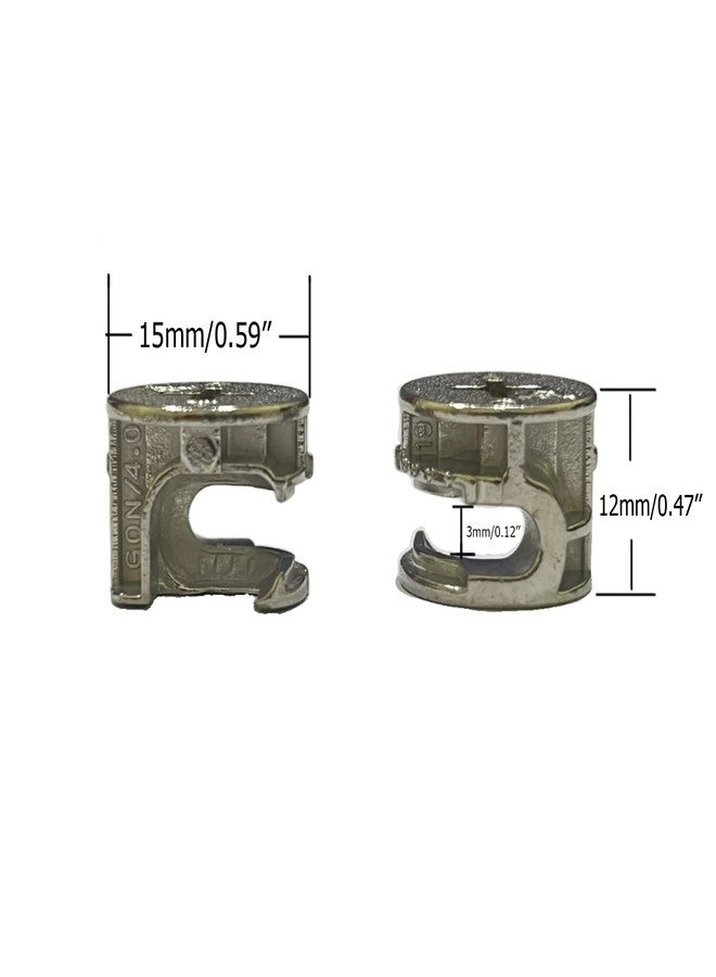 Yision 30PCS Furniture Cam Lock Nut Connectors Fittings,15MM Cam Connectors Fittings for Cabinet Drawer Dresser and Wardrobe Furniture Panel Connecting - Image 2